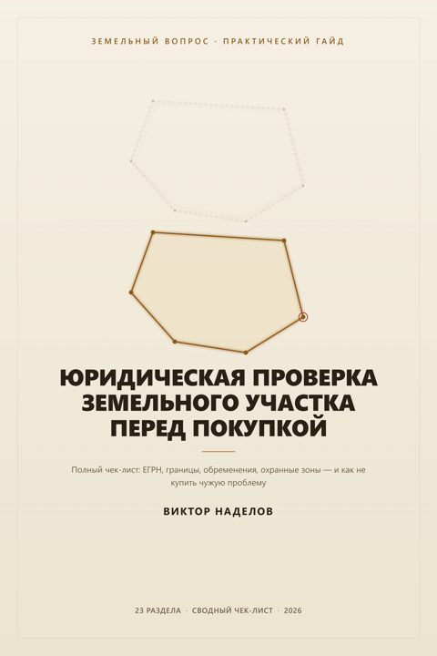 Обложка гайда «Юридическая проверка земельного участка перед покупкой»