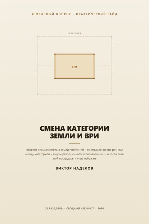 Обложка гайда «Смена категории земли и ВРИ»